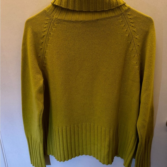 Ann Taylor green Cowl Turtleneck Sweater - Picture 4 of 7